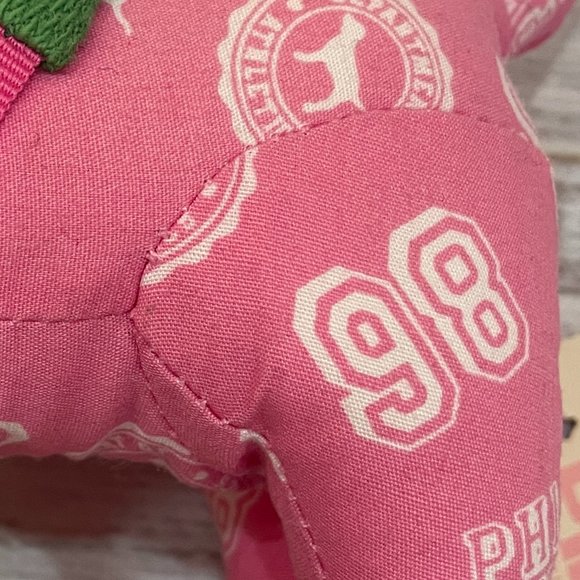Victoria's Secret PINK Iconic Collegiate Print Stuffed Mini Dog - Picture 5 of 6